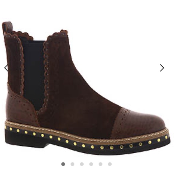 Free people brown atlas suede Chelsea boot - Picture 4 of 9